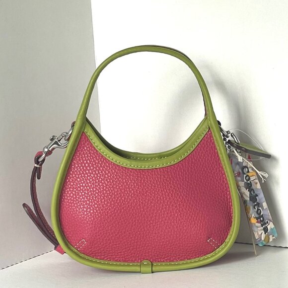 Coach Coachtopia Mini Ergo Bag CO662 Strawberry Haze Leather 90s Crossbody - Picture 8 of 8